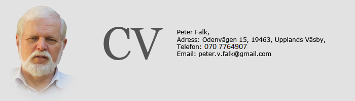Peter Falk Presentation CV , 070 7764907